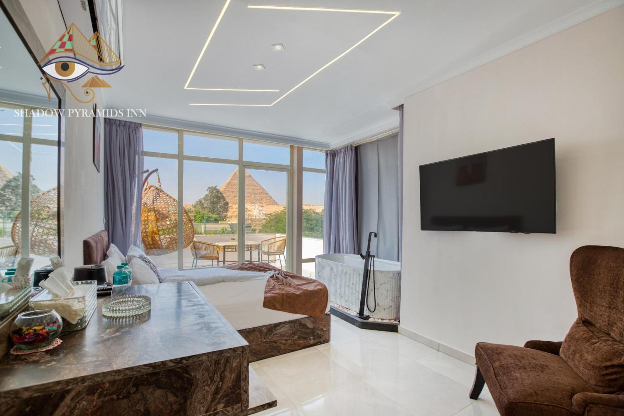 Shadow Pyramids Suites And Jacuzzi Kafrat al Jabal Ngoại thất bức ảnh