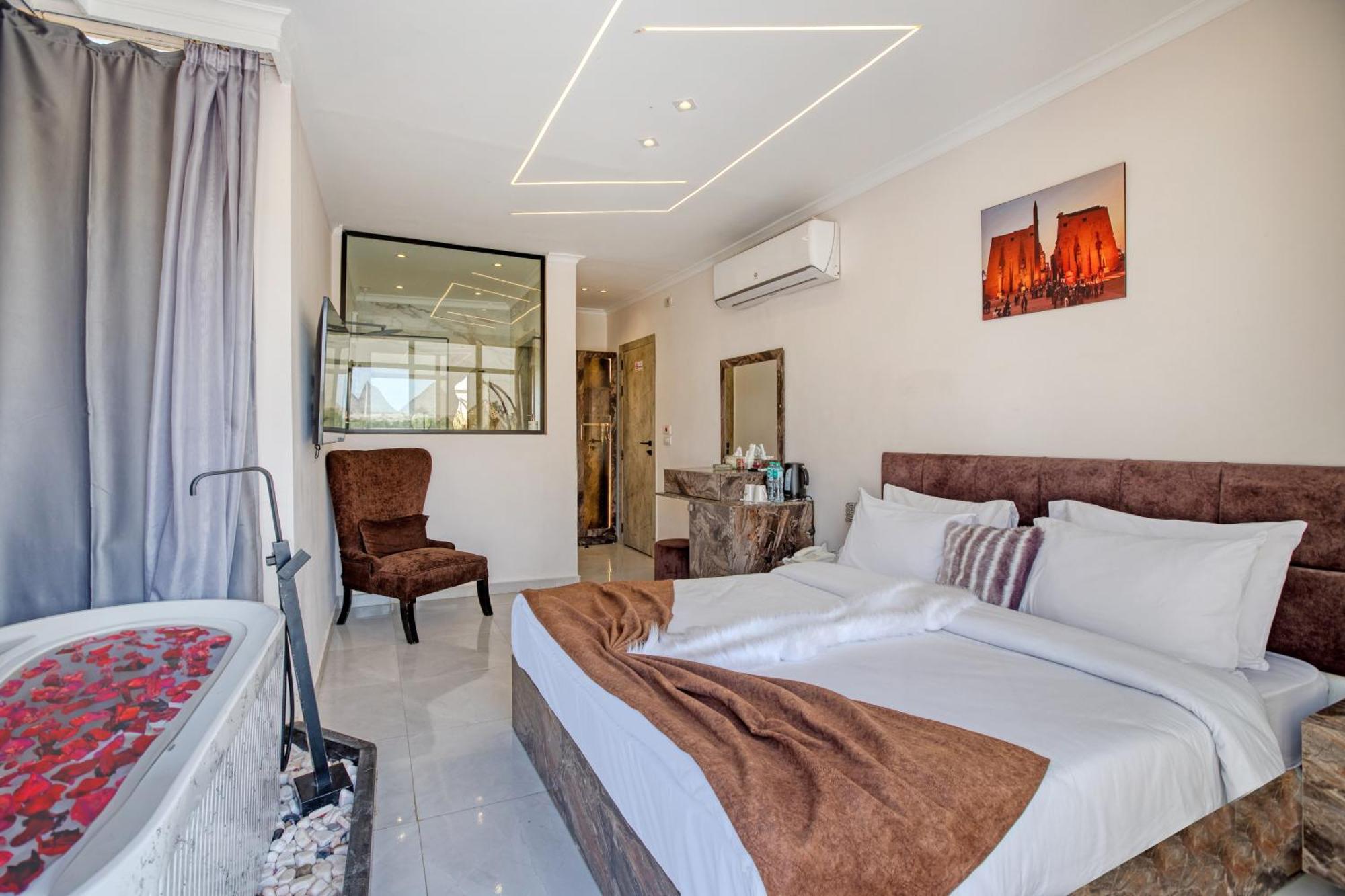 Shadow Pyramids Suites And Jacuzzi Kafrat al Jabal Ngoại thất bức ảnh